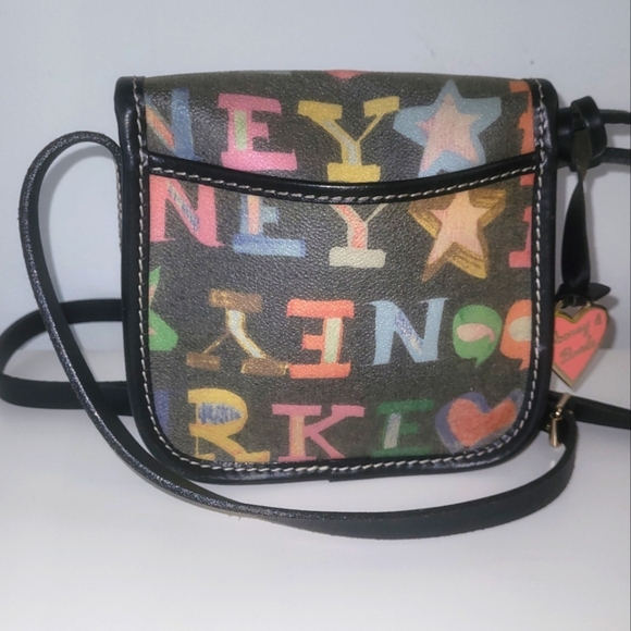 DOONEY & BOURKE Graffiti Canvas Colorful Crossbody. Highly Sought After, EUC - Picture 5 of 10